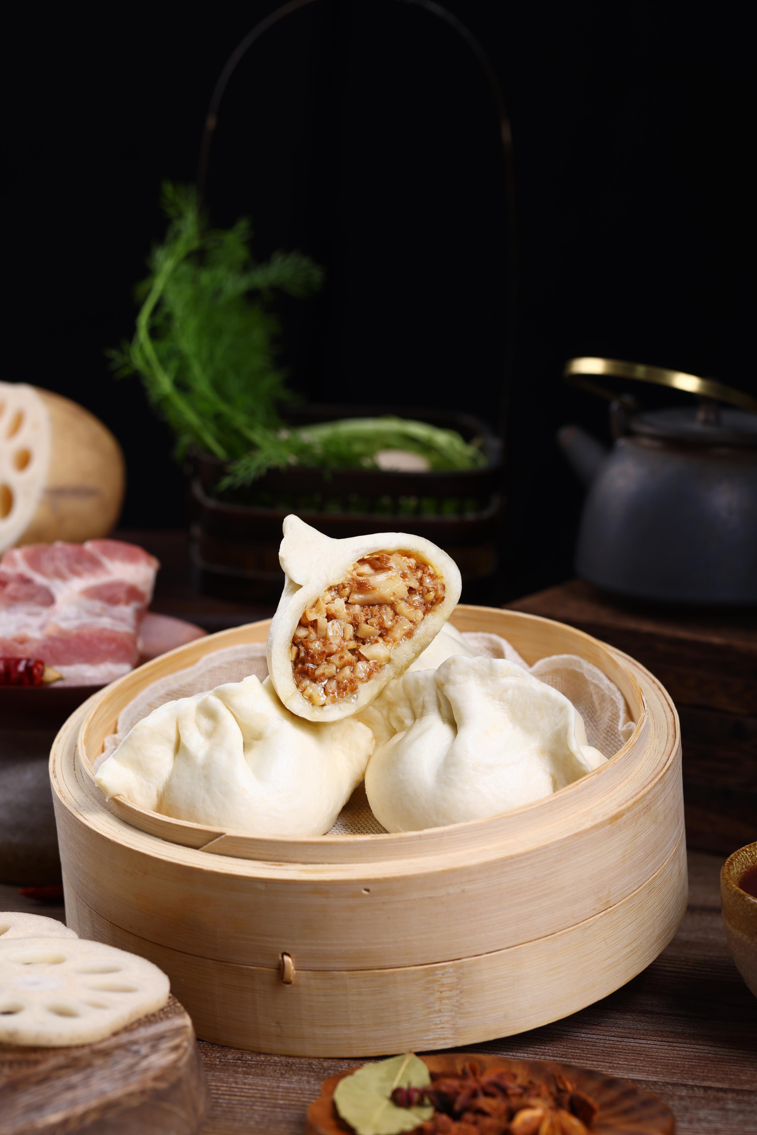 鲜肉蒸包